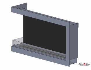 4838С Биокамин угловой на заказ