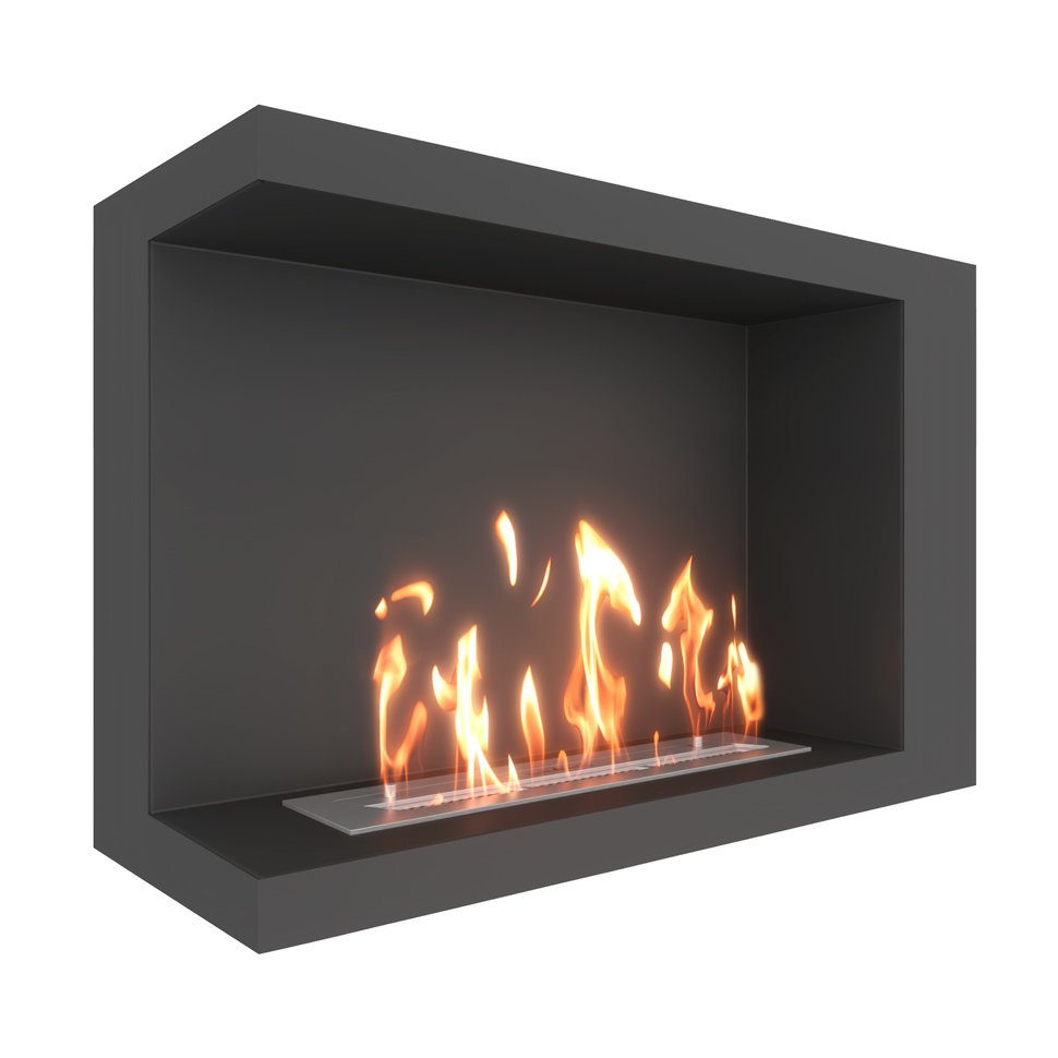 Биокамин угловой SteelHeat LONG 700 левый