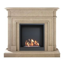 Биокамин в мраморном портале SteelHeat Vancouver M