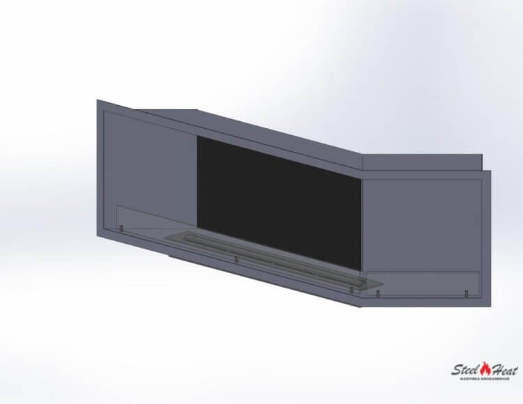 5889C Биокамин угловой на заказ