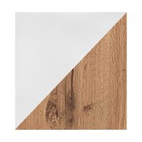 Тумба под ТВ с биокамином SteelHeat IMOLA 140 см (корпус белый / фасады дуб Вотан)