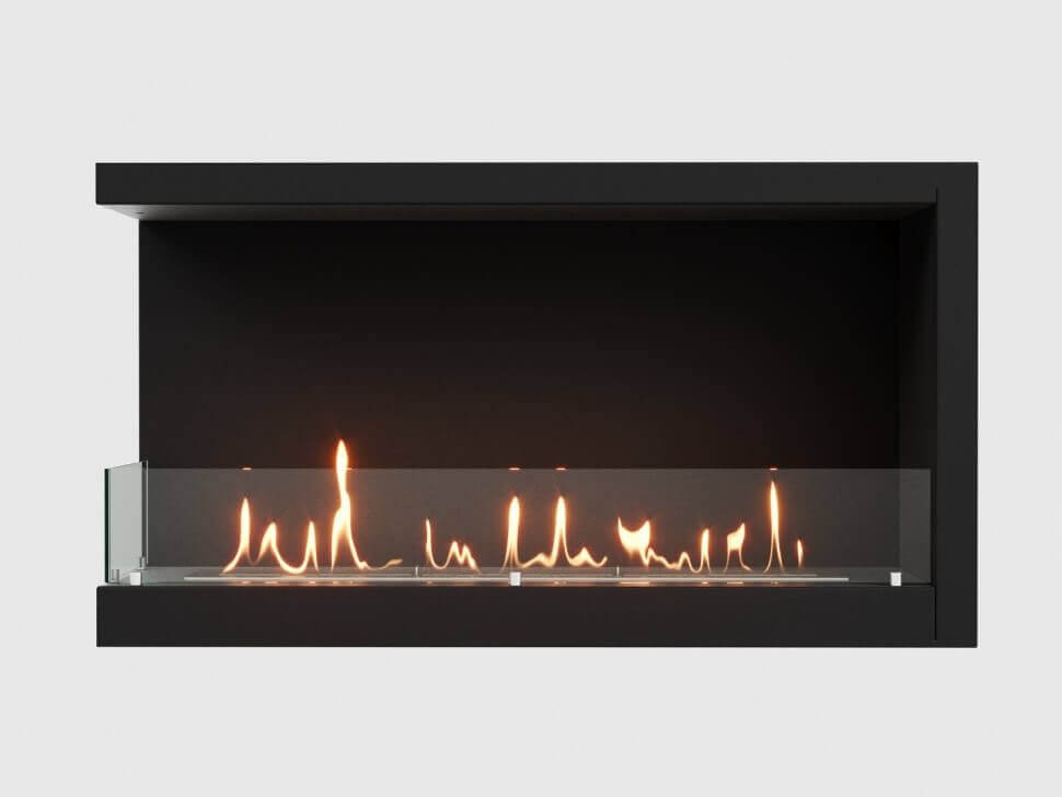 Встроенный биокамин Lux Fire Угловой 1155 М (левый угол)