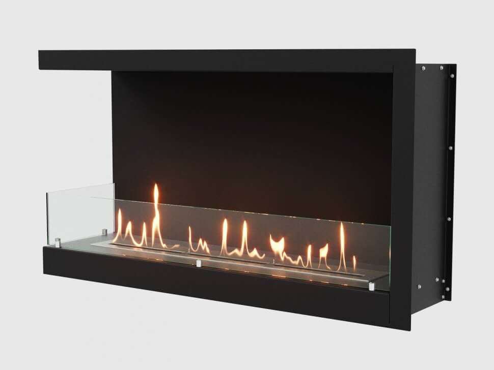 Встроенный биокамин Lux Fire Угловой 1155 М (левый угол)