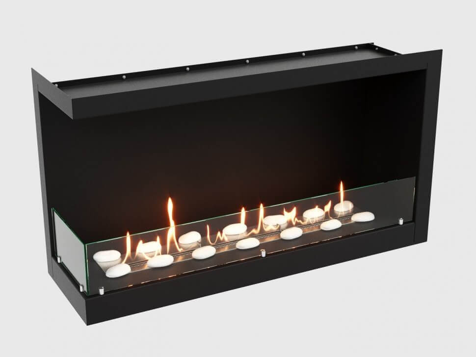 Встроенный биокамин Lux Fire Угловой 1155 М (левый угол)