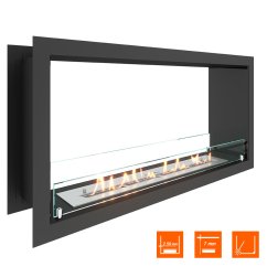 Биокамин сквозной SteelHeat Leader 900