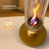 Настольный биокамин Свеча, золотой фото 4