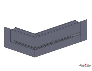 11078А Биокамин угловой на заказ