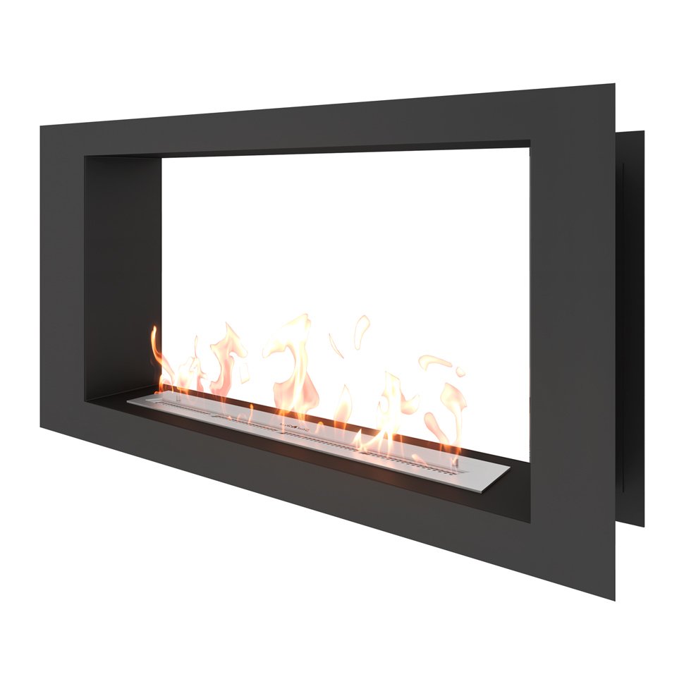 Биокамин сквозной SteelHeat LONG 1000