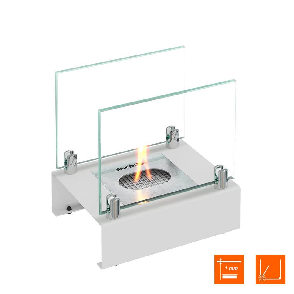 Настольный биокамин SteelHeat ALBA белый Настольный биокамин SteelHeat ALBA белый