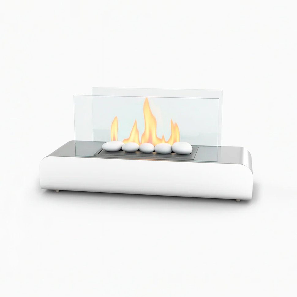 Настольный биокамин Далтон Белый