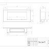 Биокамин встраиваемый SteelHeat LONG-D 900 Small фото 7