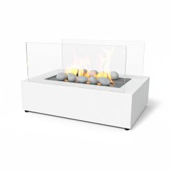 Настольный биокамин Элтон Белый