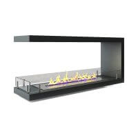 Торцевой сквозной биокамин Firezo Estremita finestra 800, стандарт