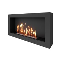 Биокамин SteelHeat WALL ONE 1100 LITE черный