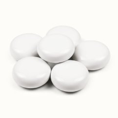 Декоративные керамические камни SteelHeat белые M 6 шт