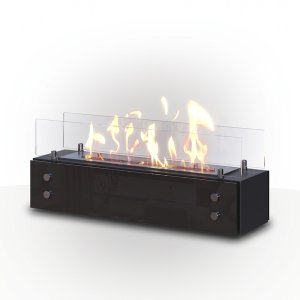 Настольный биокамин SteelHeat PANORAMA 600 черный