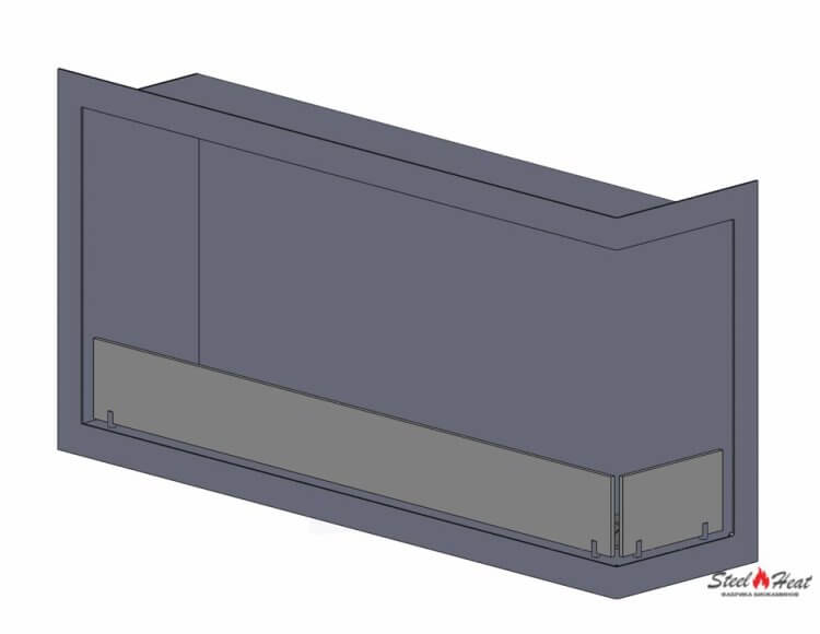 9607С Биокамин угловой правый на заказ