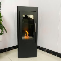 Напольный биокамин SafeFlame Biofire Glass Tower, черный